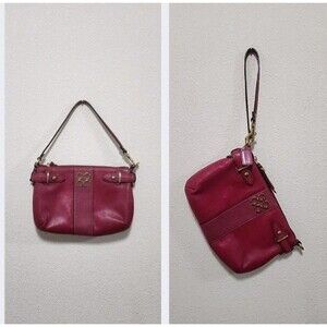 COACH Plum Leather Colette Handbag/Wristlet RARE Vintage Classy Classic